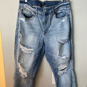 Judy Blue Skinny fit bleach splattered distressed jeans